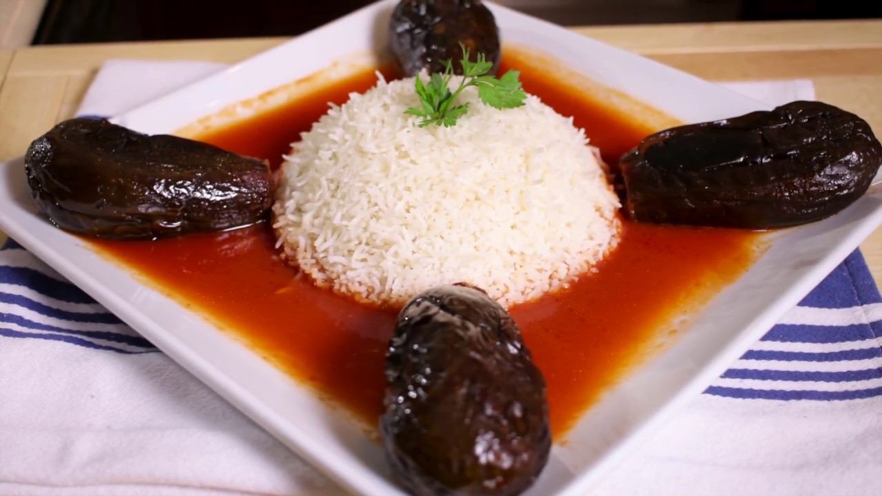 How to make Sheikh Mahshi / Eggplant & Meat Filling Dish (Assyrian Food)