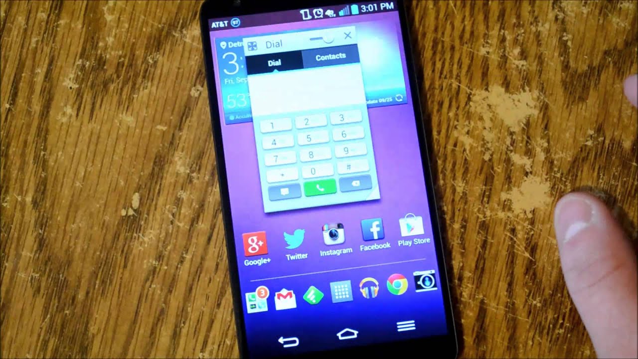 Q Slide on the LG G2