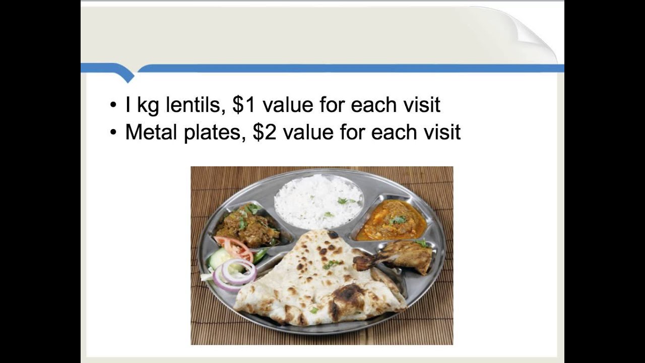 Lentils as incentive