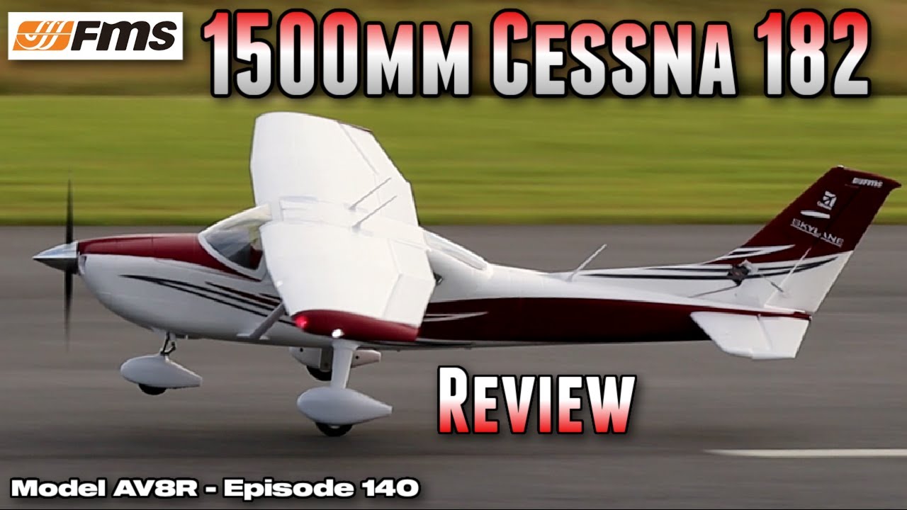 Обзор модели AV8R для самолёта FMS Cessna 182 1500 мм PNP