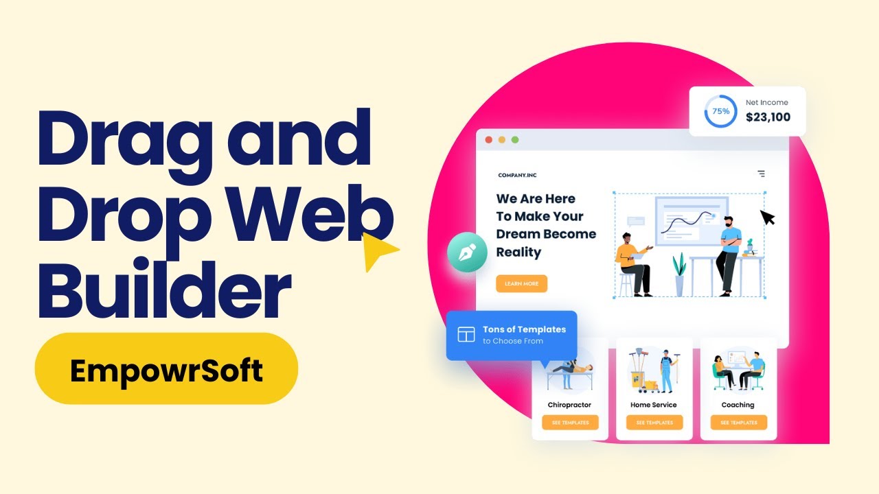 Drag and Drop Website Builder | EmpowrSoft