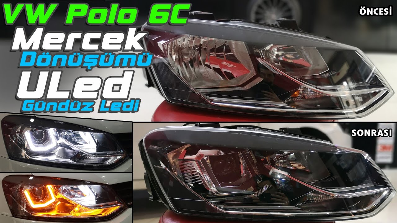 VW Polo 6C ULed \\ BiLed Mercek Far Yapımı @ilker's Garage EXTRA