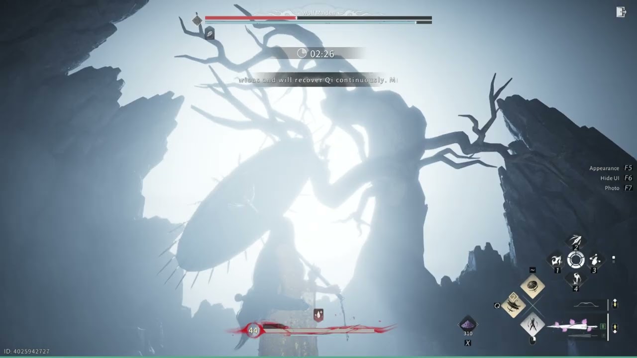 Where Winds Meet - Wolf Maiden Vernal Umbrella No Hit (Abyss Trials)