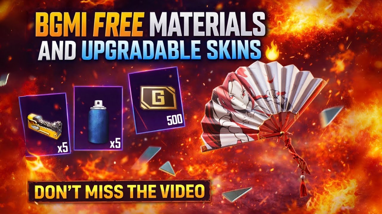 HOW TO GET FREE MATERIALS AND UPGRADABLE SKINS IN BGMI 🔥 | LIVE 🔴 PROOF | SMOKER PLAYS | 