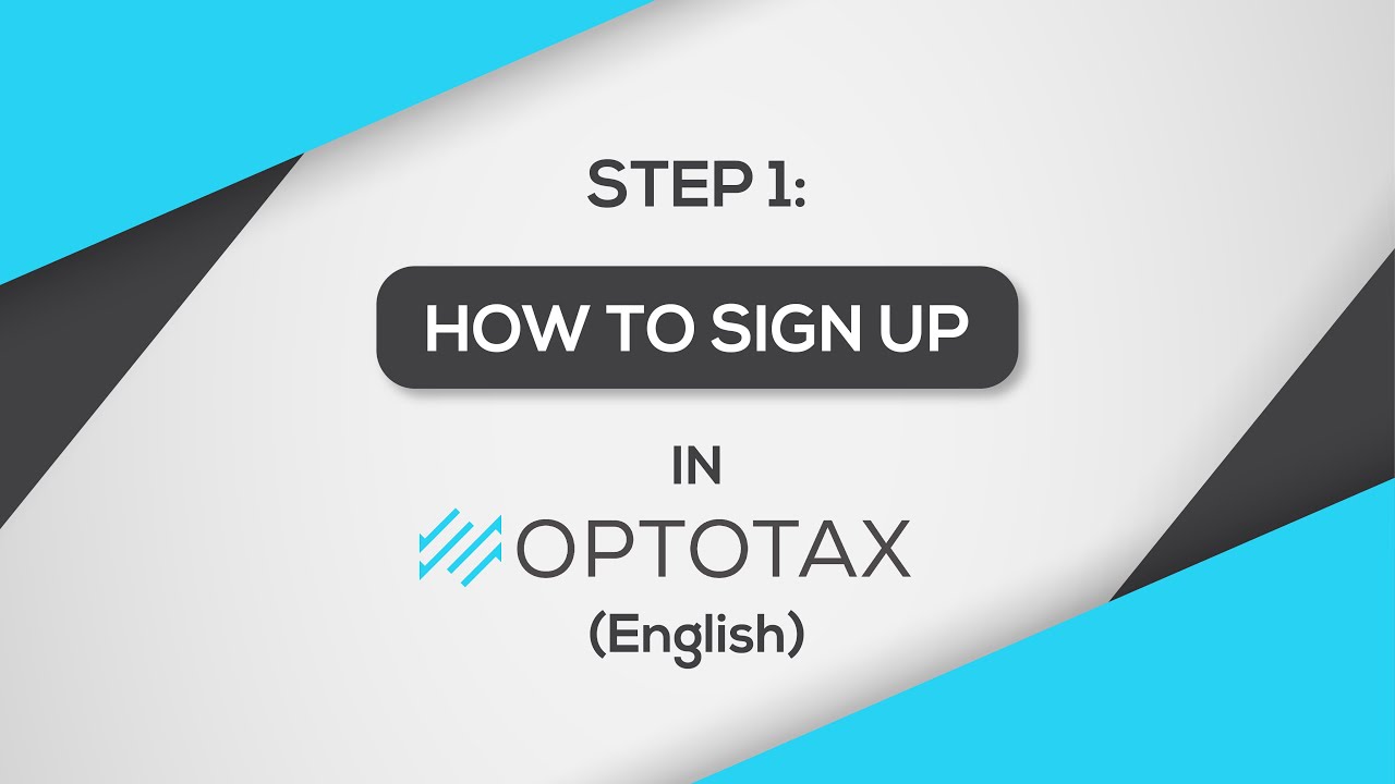 How To Sign Up (Install) - OPTOTAX