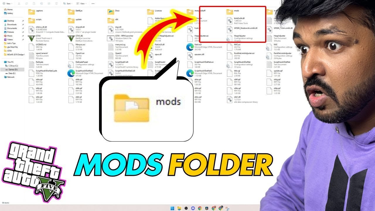 HOW TO CREATE MODS FOLDER IN GTA 5 | GTA 5 Mods | Hindi | ASH OP