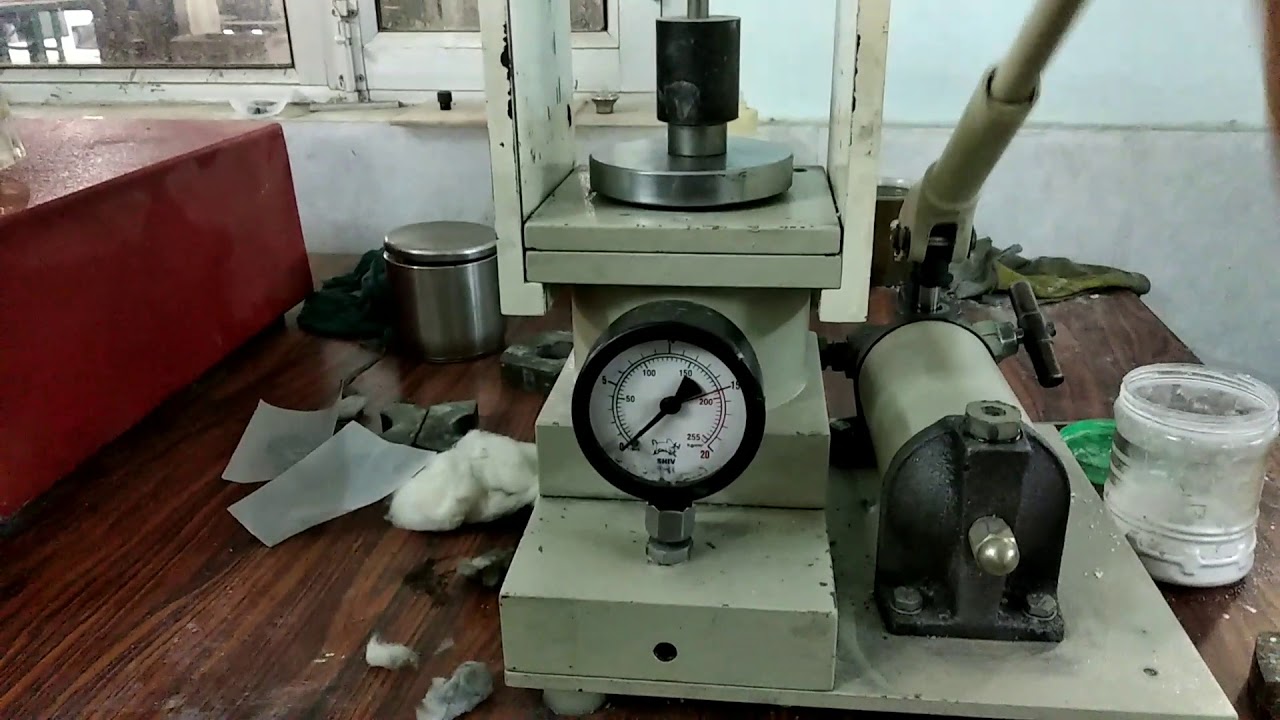 Cylindrical Die || How to make Sample from Cylindrical Die using Hydraulic Pellet Press