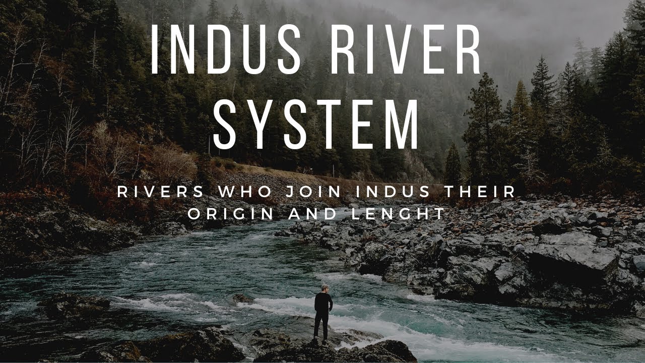 Indus River System, Rivers Who Join Indus. Their origin & length. Explain through Map  in Urdu/Hindi