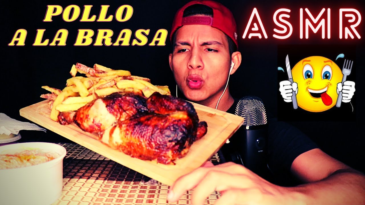 COMIENDO POLLO A LA BRASA PERUANO -- EATING ASMR-COMIDA PERUANA, MUKBANG