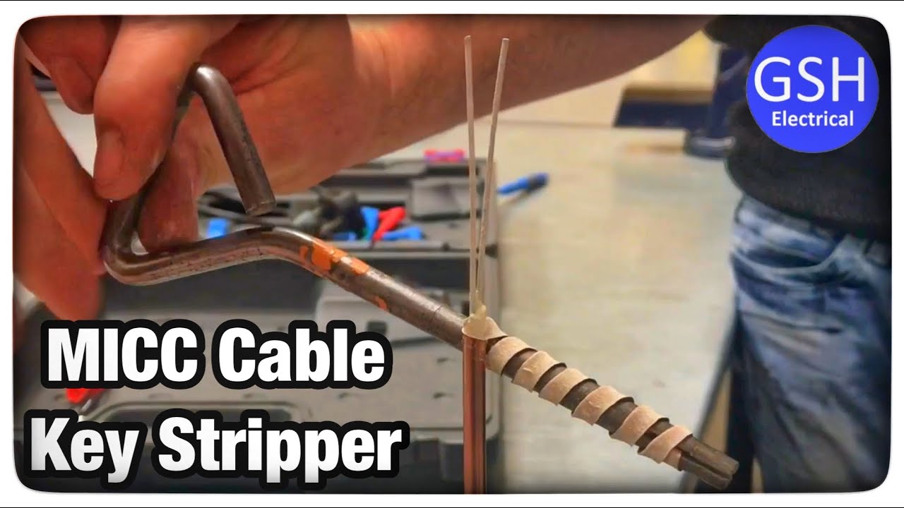 How to Strip MICC or Pyro Cable With a Metal Bar