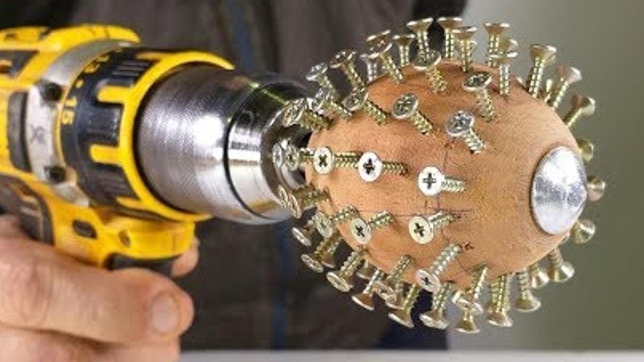 5 TRUCOS CON TALADRO Y AMOLADORA FACIL DE HACER - INVENTOS CASEROS IDEA BRILLANTE