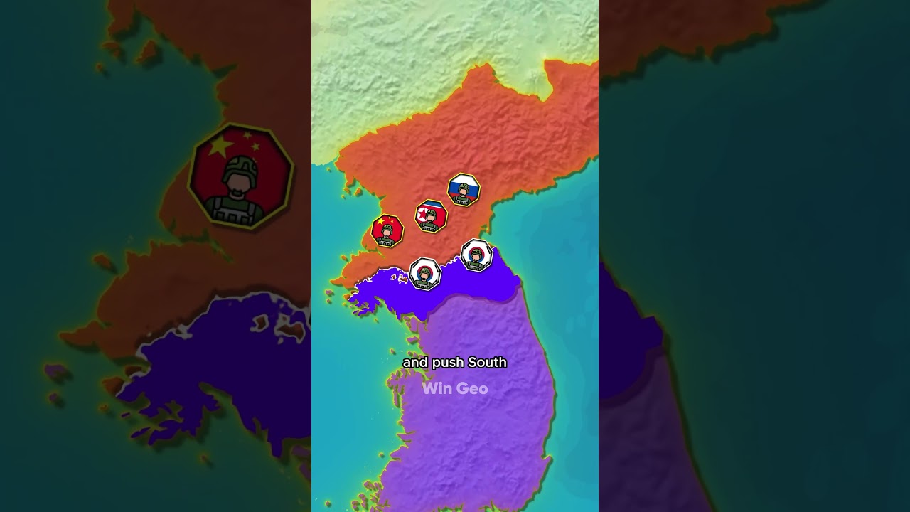 What if South Korea attacked North Korea right now?  #history  #unitedstates #geohistory #geography