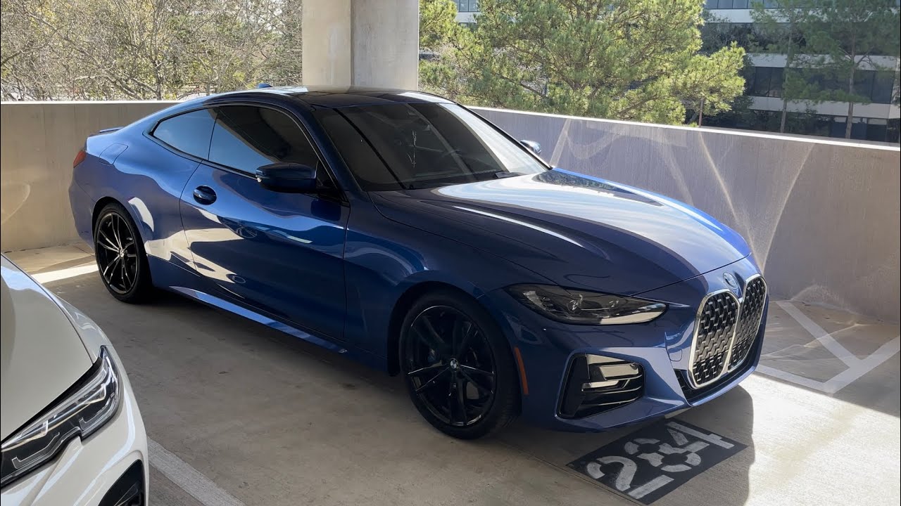 2022 BMW 430i Mobile Window Tint Process in a Parking Garage!