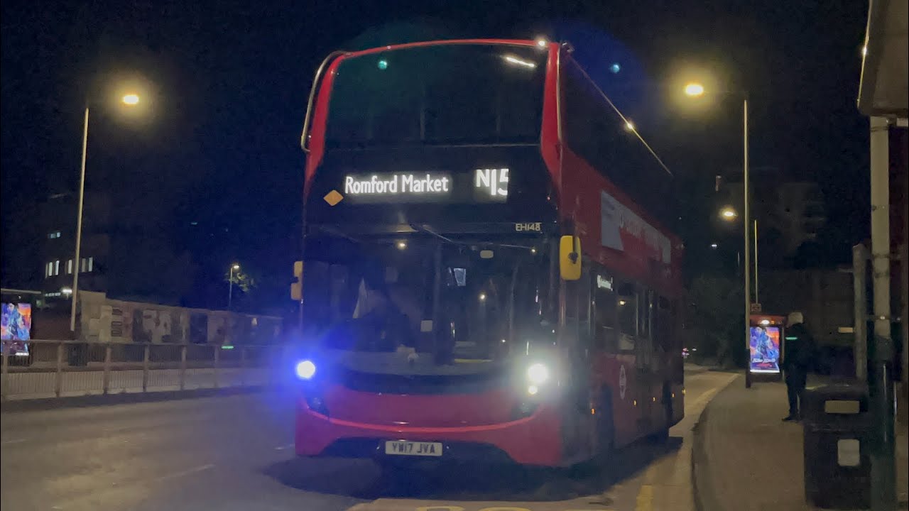 FRV. Go Ahead London Route N15 Oxford Circus - Romford Market. Enviro400 MMC Hybrid EH148 (YW17 JVA)