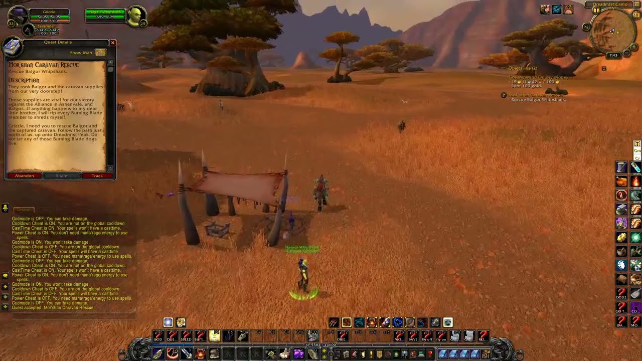 WOW Cata Quest 'Mor'shan Caravan Rescue - 29110' Horde on a PS