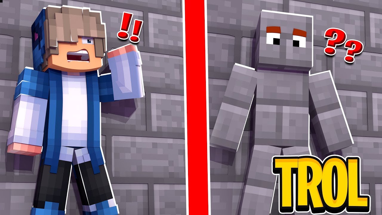 STONE SKİN İLE TROLLEDİM !! minecraft sonoyuncu skywars