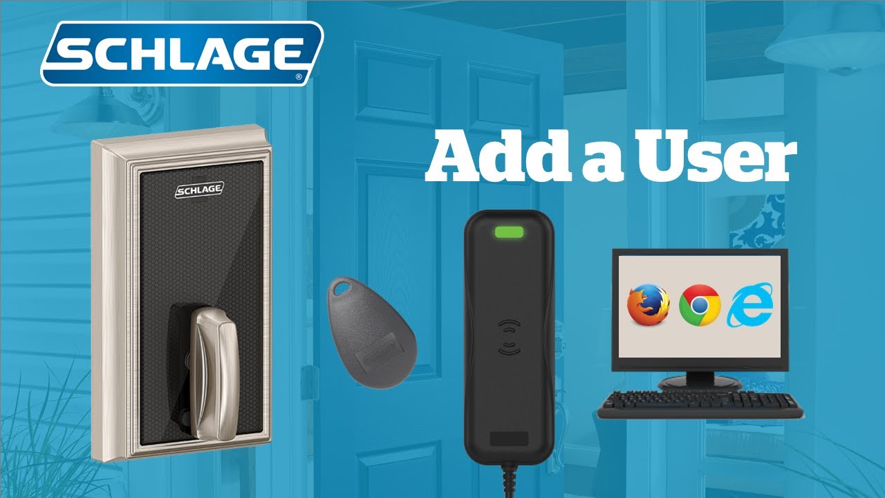 How to Add a User to the Schlage Control Lock with the ENGAGE web app and MT20W Reader