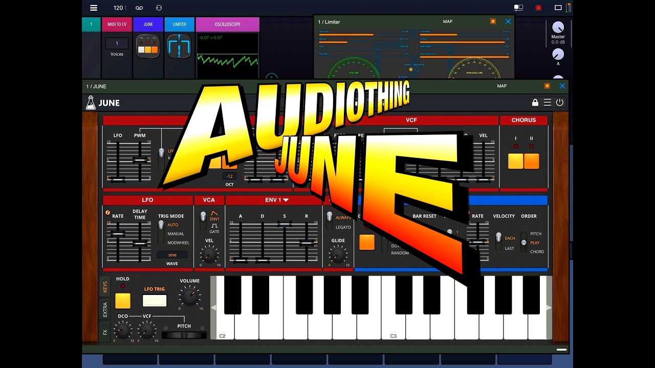 JUNE Vintage Poly Synth от AudioThing — точная копия Roland Juno-60 для iPad
