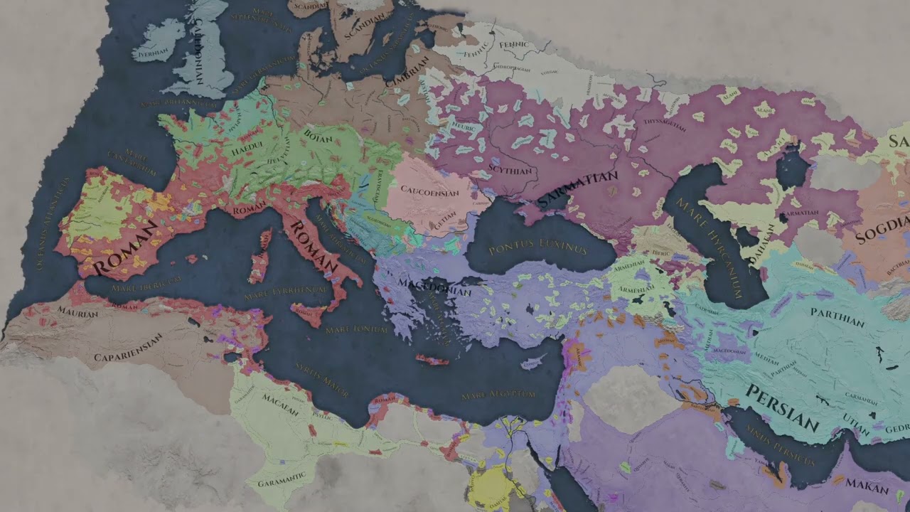Imperator Rome cultures timelapse