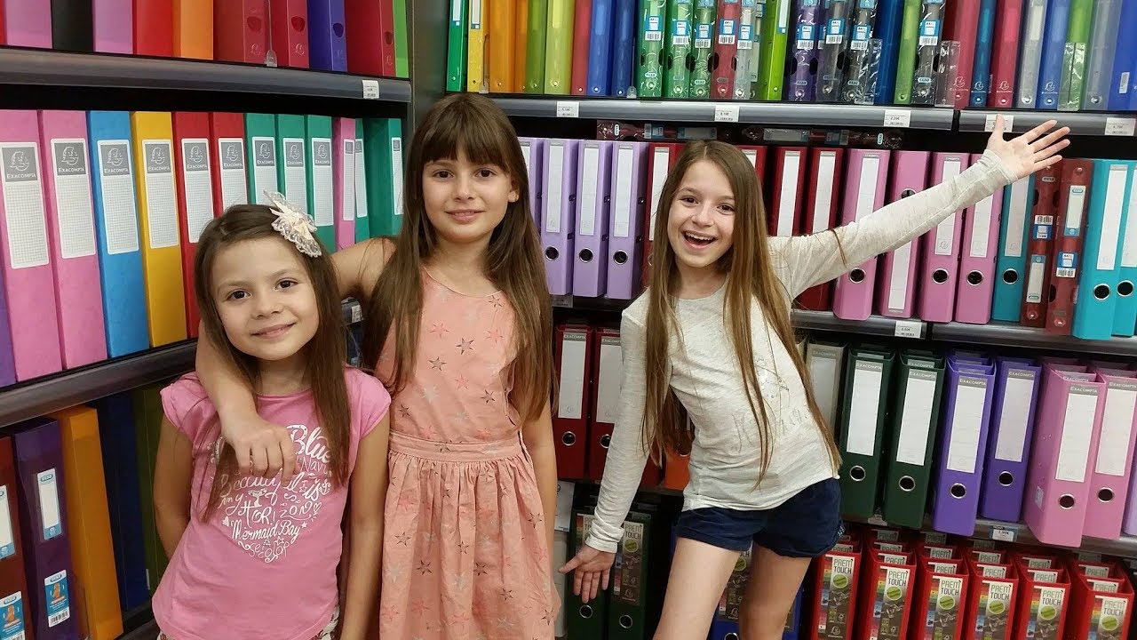 CHASSE aux FOURNITURES scolaires 2017 ! 💼 Back to school pour Lévanah, Oriane et Elina ! ✏