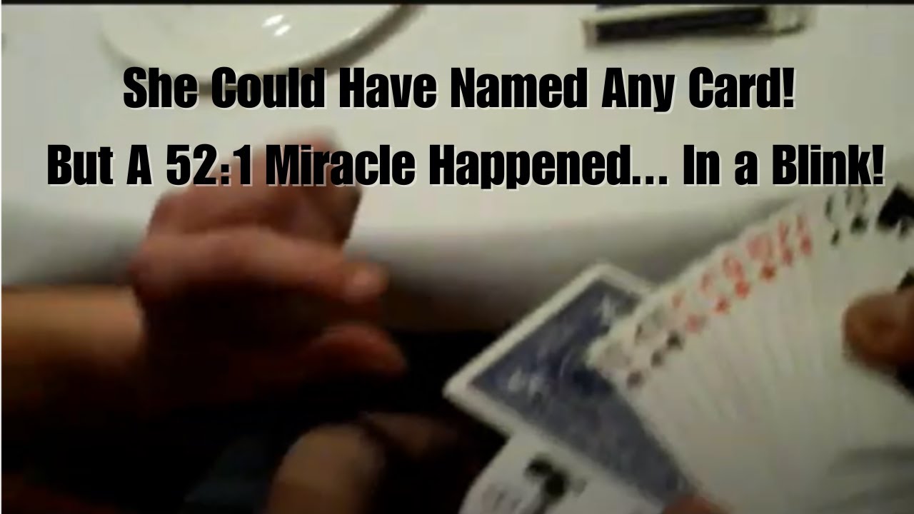 She Named a Random Card… And It Matched the prediction! 52:1 miracle