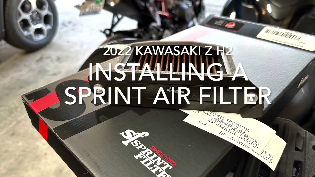 Installing a Sprint Air filter on a 2022 Kawasaki ZH2