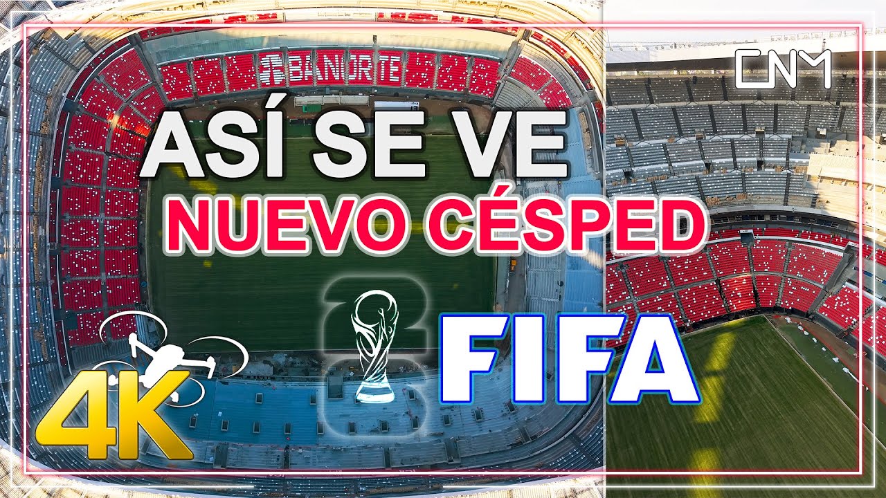 ¡YA TIENE NUEVO CÉSPED CON ALTA TECNOLOGÍA!, ¿Estadio Azteca estará terminado a tiempo?