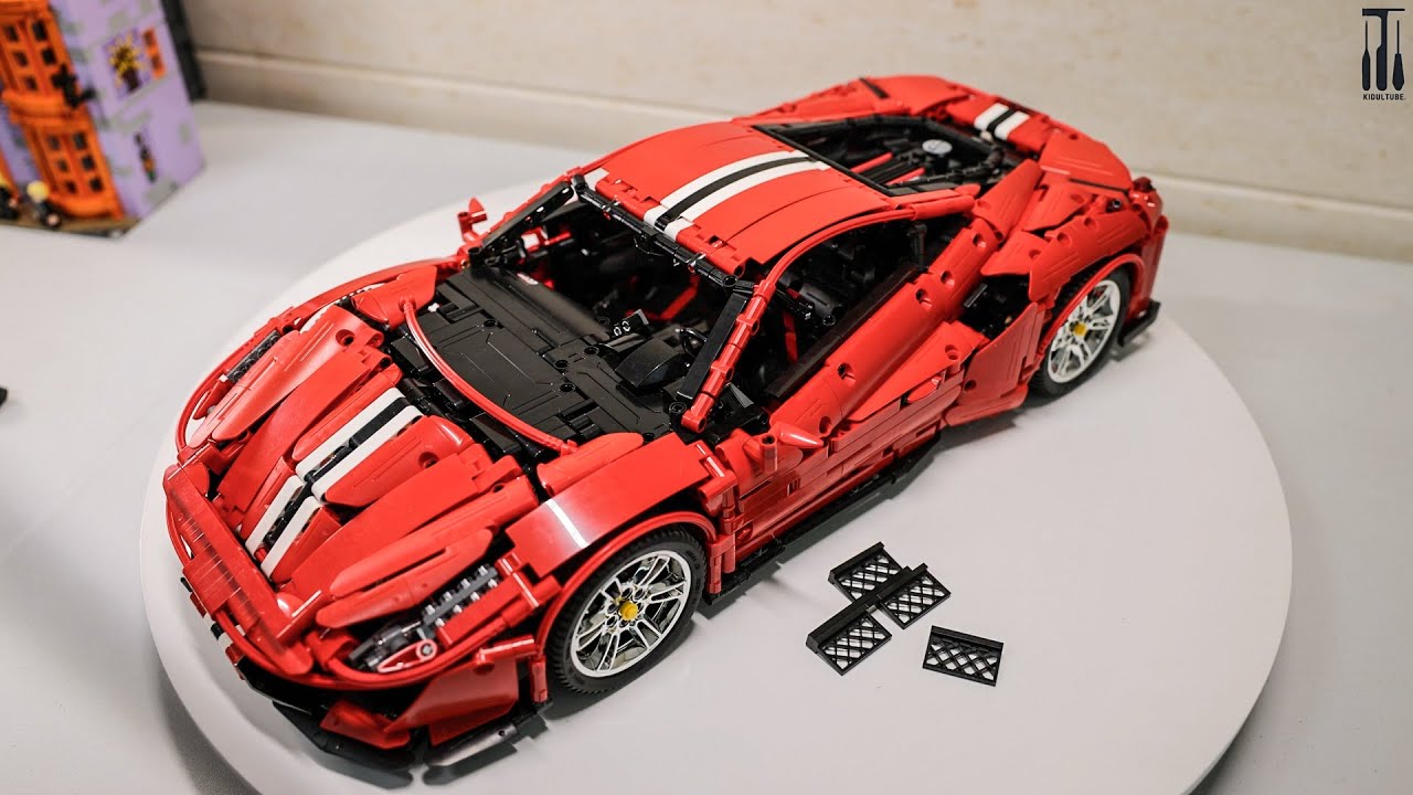 Lắp Ráp + Review CaDa Ferrari 488 Master  C61042W - Made by Brick Builder