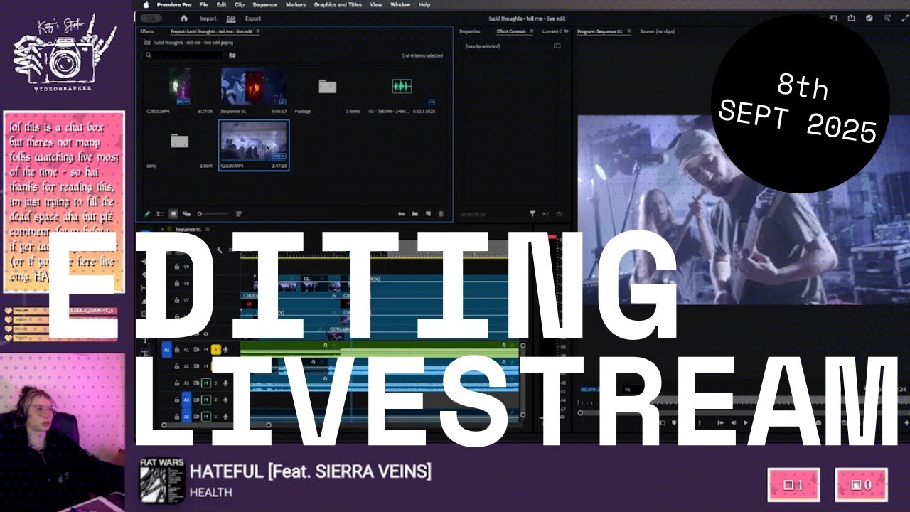 Editing a Multicam Gig Video - Early Multicam Edit for ATLANTIC RIFT 🎥 | Relaxed Editing Livestream