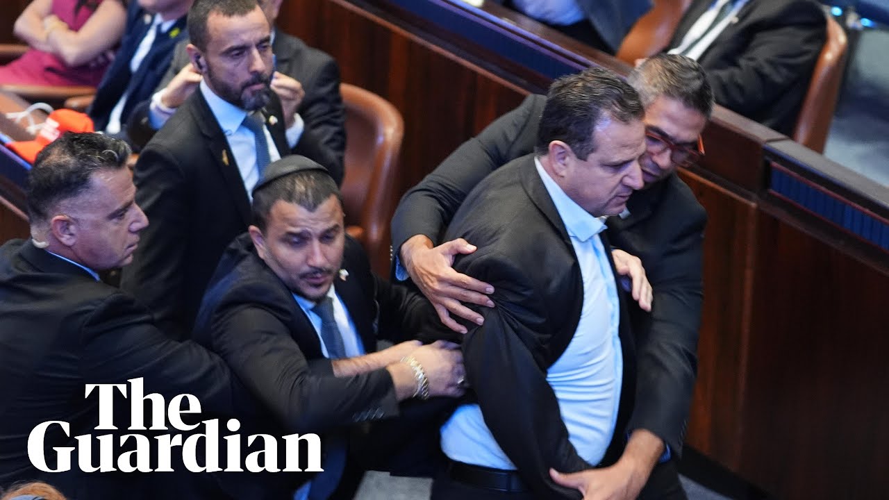 Israeli parliamentarian interrupts Donald Trump's Knesset speech