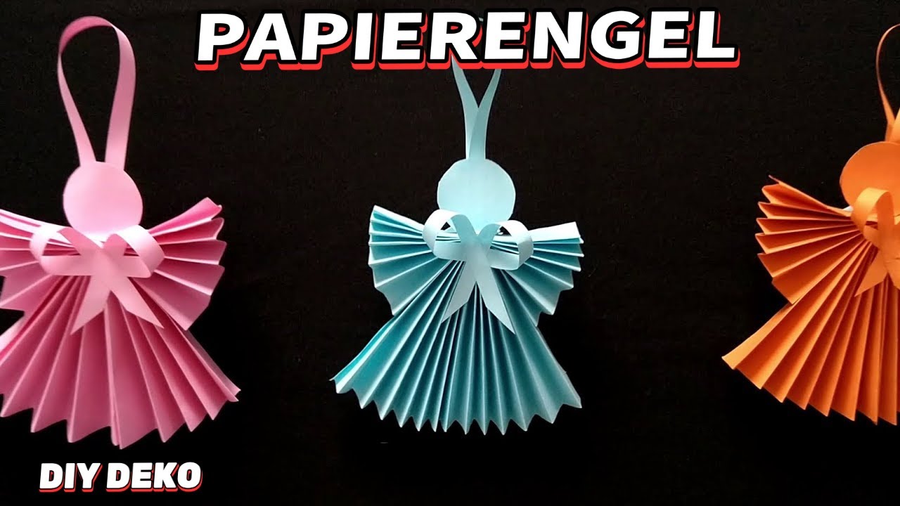 DIY Papierengel falten: Elegante Weihnachtsdeko einfach selber machen