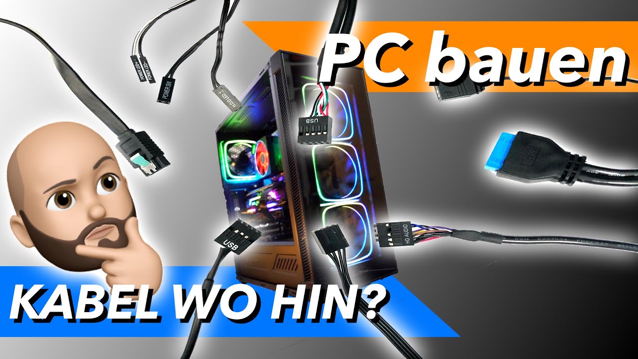 PROBLEMLOS alle Kabel im PC richtig anschließen & verkabeln - RGB Gaming Rechner bauen
