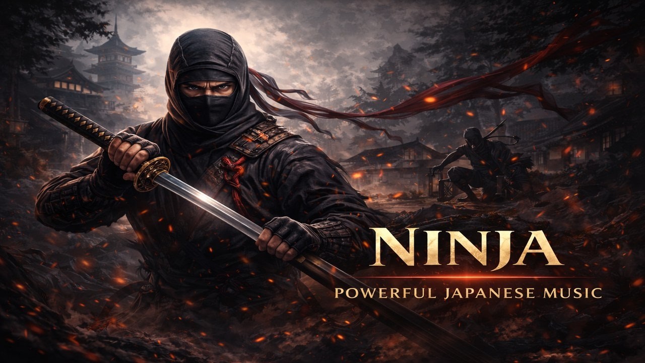 NINJA①– Mysterious Japanese Music for Deep Focus (1 Hour)