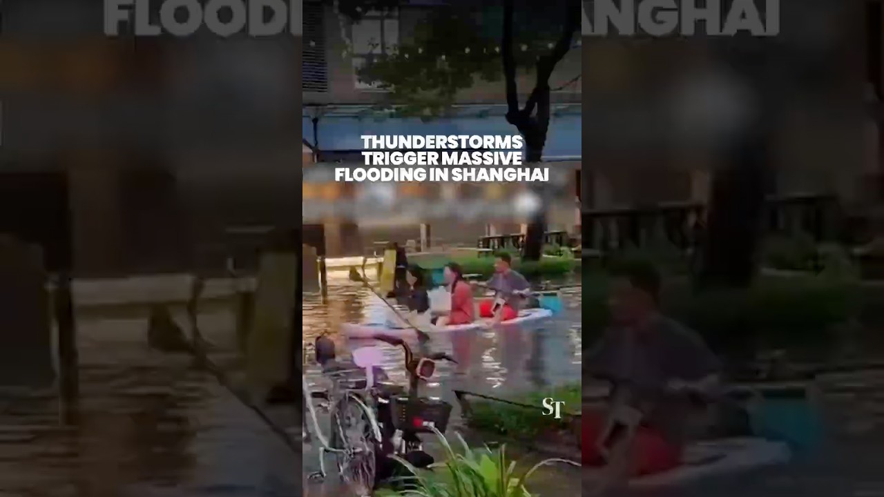 Heavy rain triggers massive flooding in Shanghai