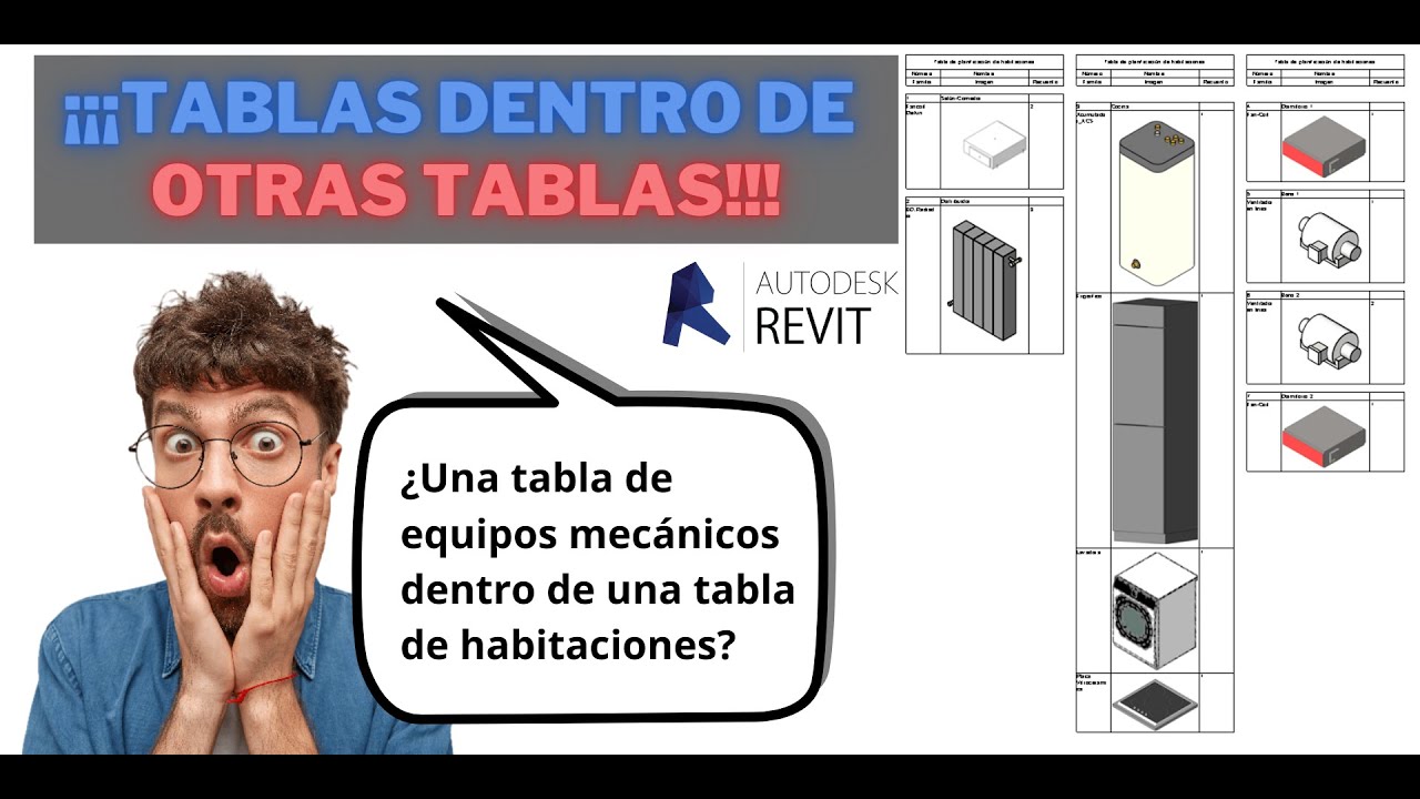 Tablas en Revit nivel profesional: tablas incrustadas | Tutoriales Revit