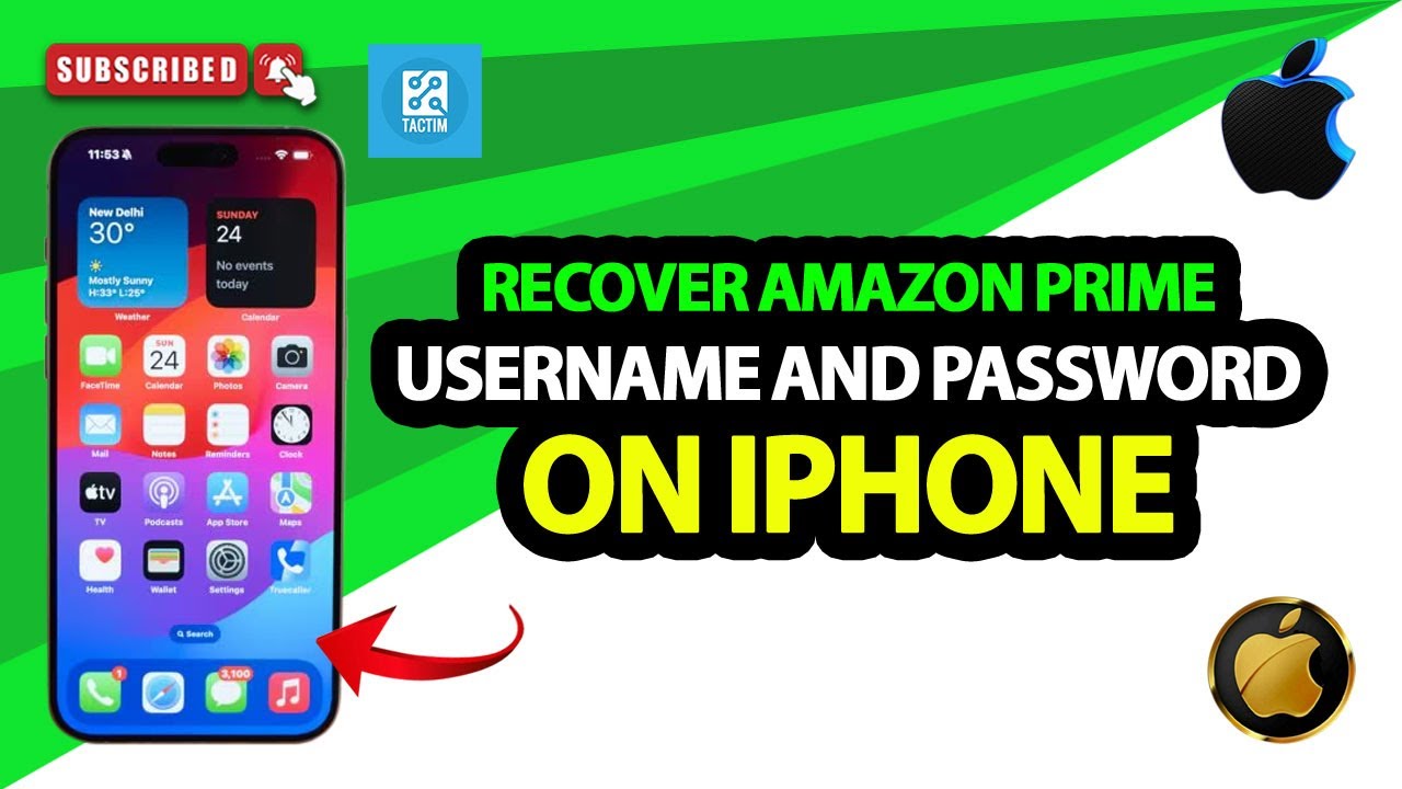 Как восстановить имя пользователя и пароль Amazon Prime на iPhone 2025