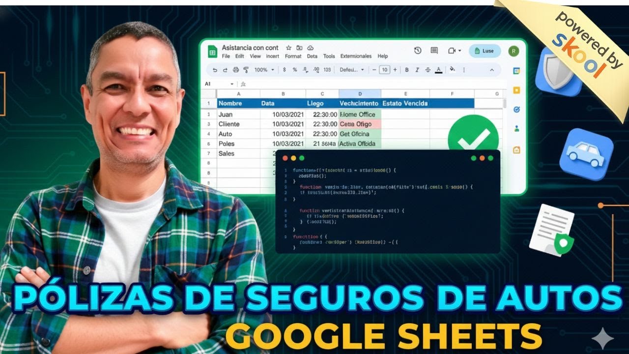 Hack 931. Pólizas de seguros automáticas de autos google sheets en gmail