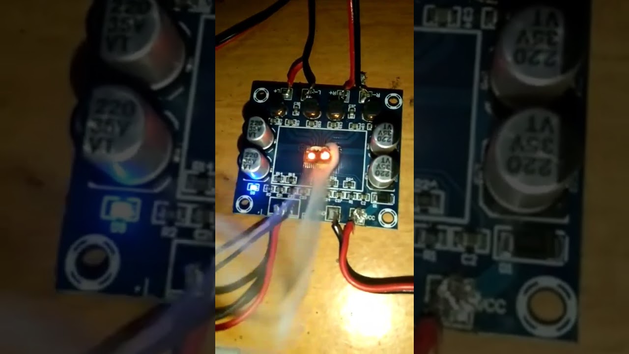 amplifier tpa3110 || 30 + 30 w amplified || board rip 🤣🤣#shorts