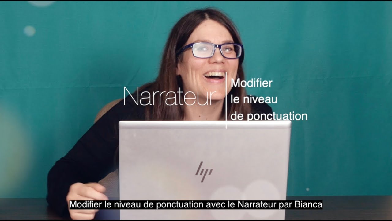 Narrateur - Modifier le niveau de ponctuation