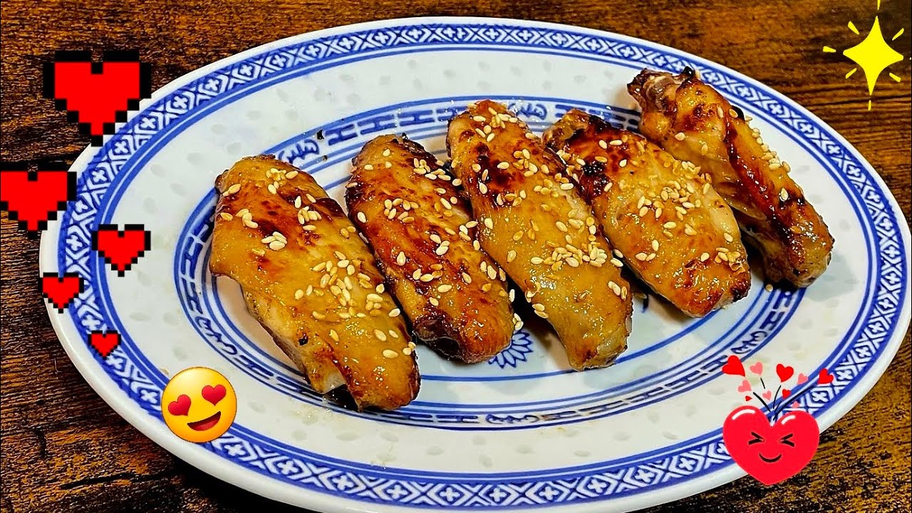 Finger-Licking Honey Chicken Wings Made Healthy in the Air Fryer!😋😍🍽🤠