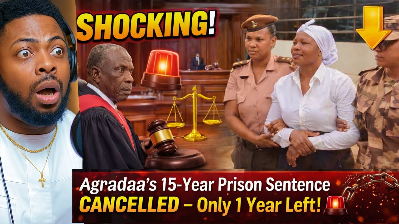 SHOCKING! Agradaa’s 15-Year Prison Sentence CANCELLED – Only 1 Year Left! ⚖️🚨