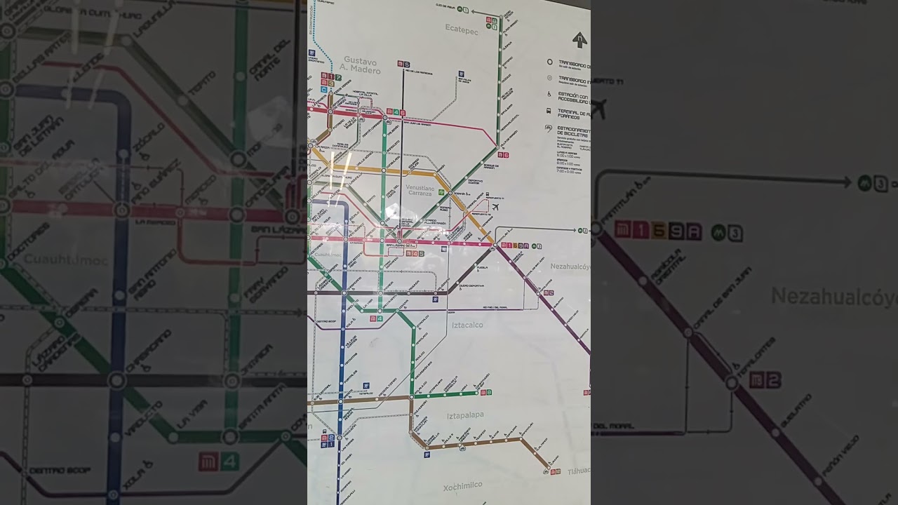 Mapa de las líneas del metro CDMX 