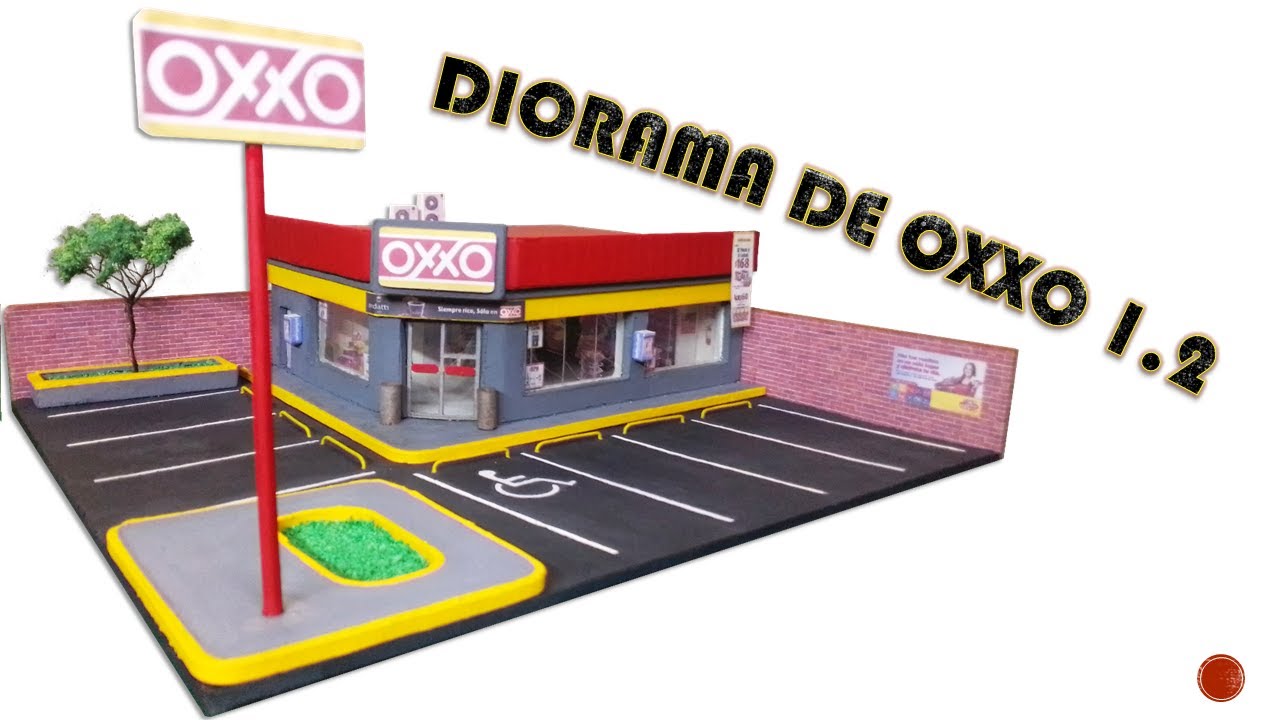 Diorama de mini OXXO para tus Hot Wheels 1.2