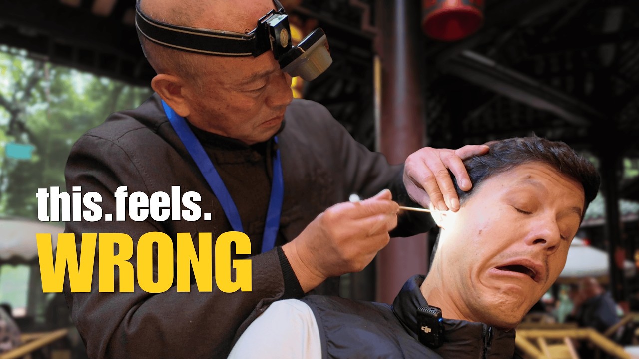 Traditional ear cleaning in China 🇨🇳 I finally did it....