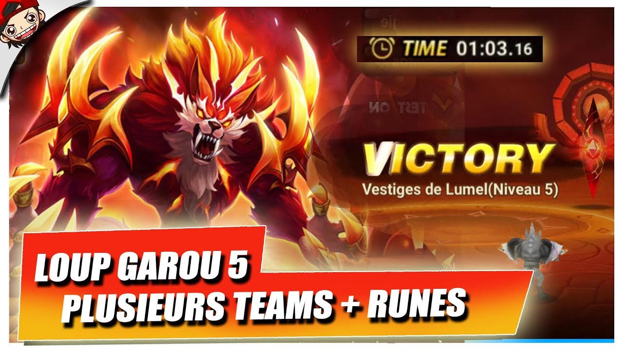 🔴4 TEAMS ET+ POUR FARMER LE LOUP GAROU 2A  !!! Summoners War