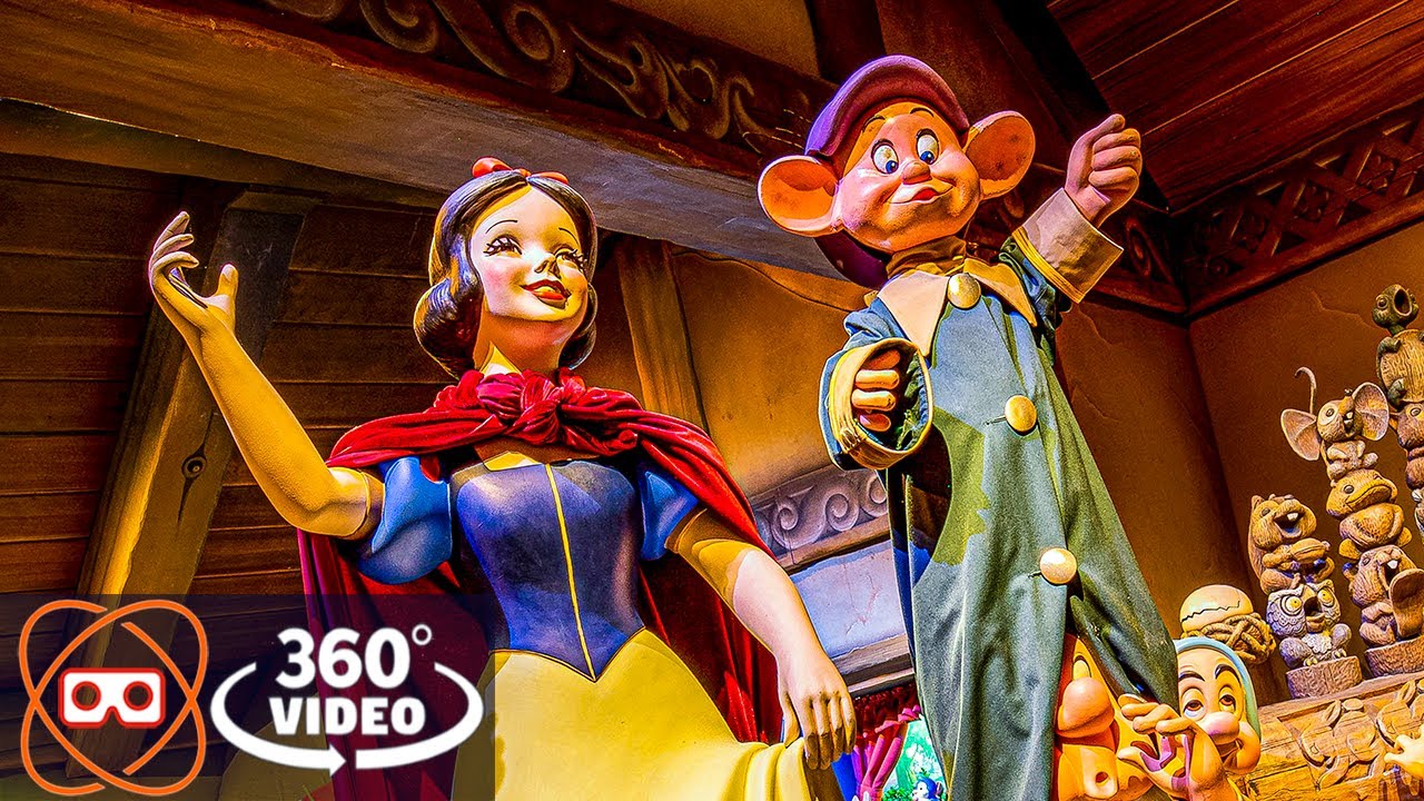 [360] UPDATED Snow White Ride - Enchanted Kiss - Disneyland 2021