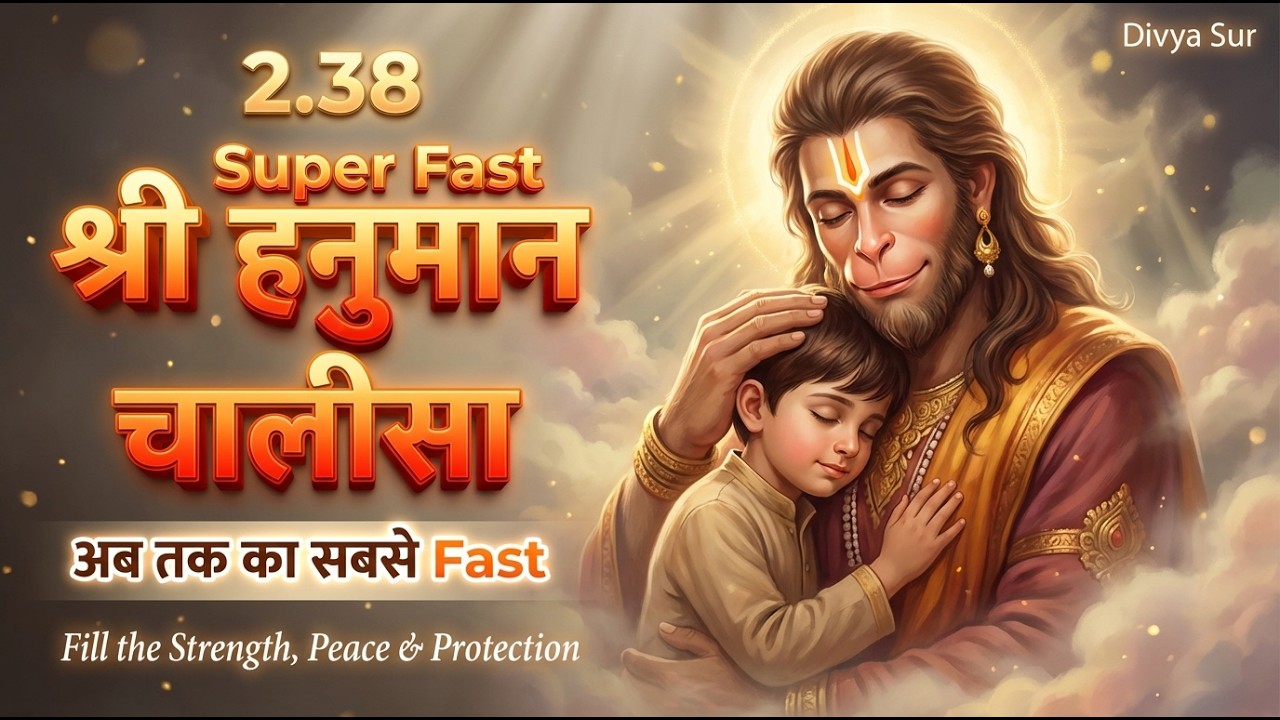 Nonstop🔱Shri Hanuman Chalisa | Powerful Chant for Strength, Peace & Protection🔱(Official Video)