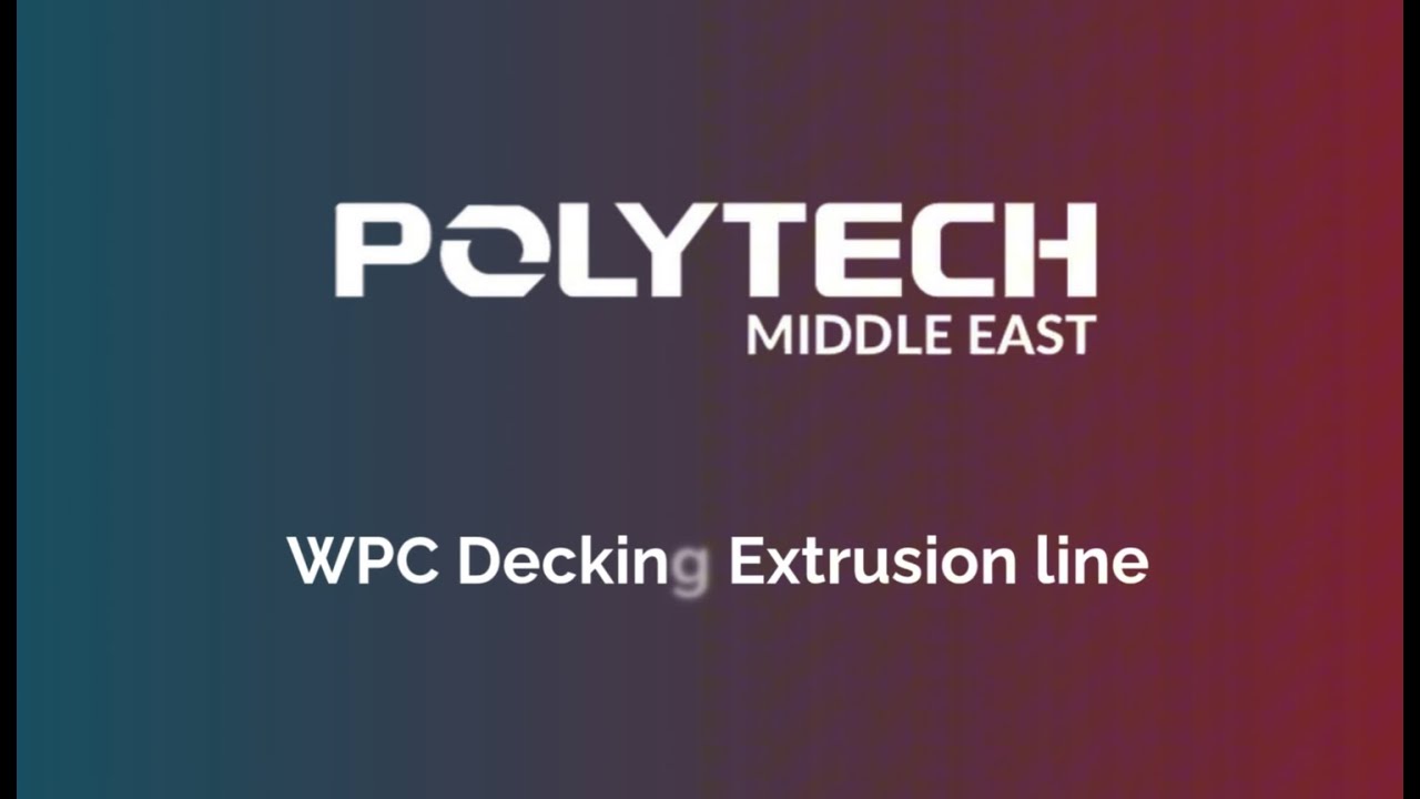 WPC Decking Profile Extrusion Line – High-Efficiency Outdoor Decking