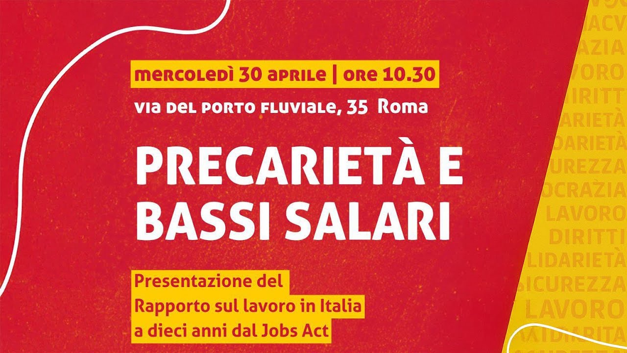 Precarietà e bassi salari