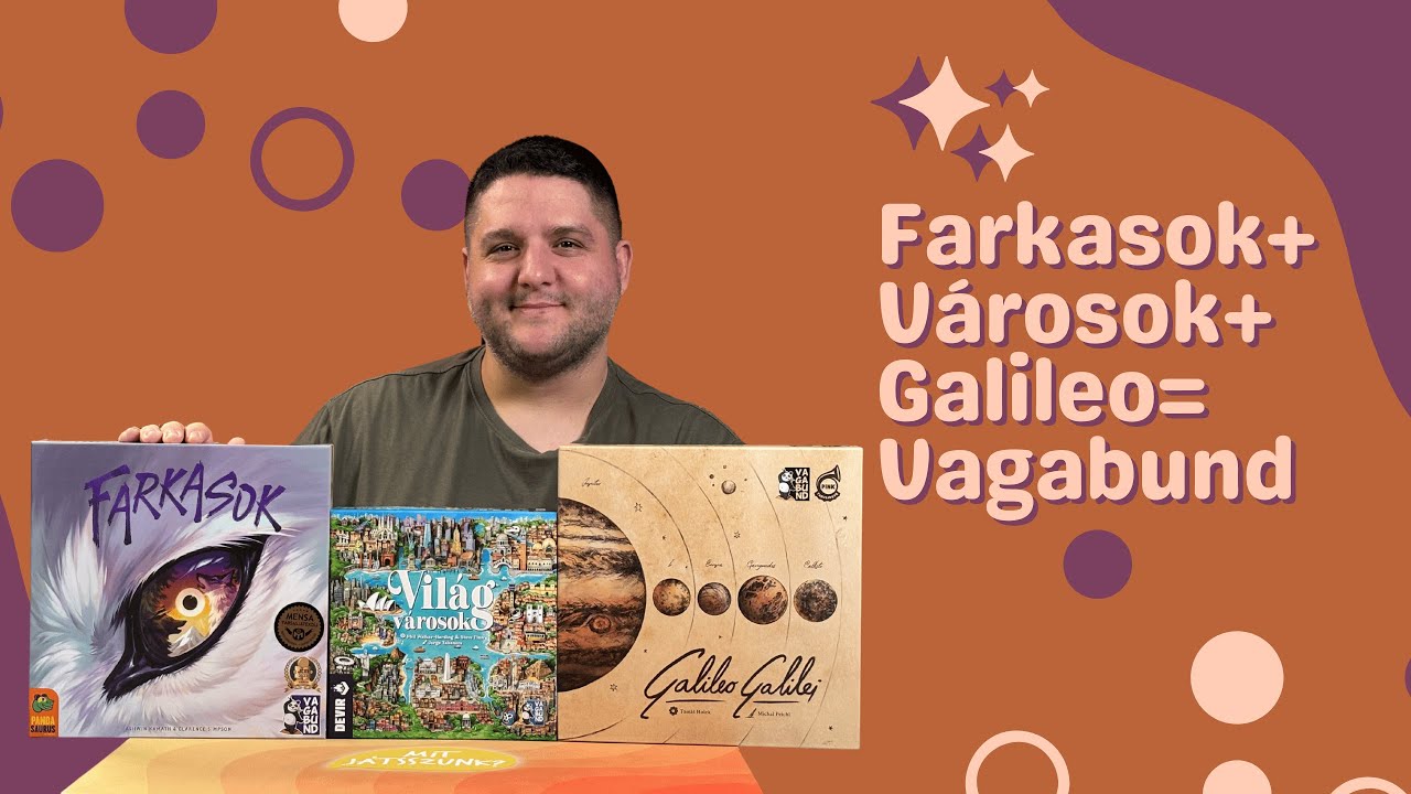 Farkasok 🐺 városa 🏙 a holdon 🌙? - Bevezető játékok a Vagabund kiadótól